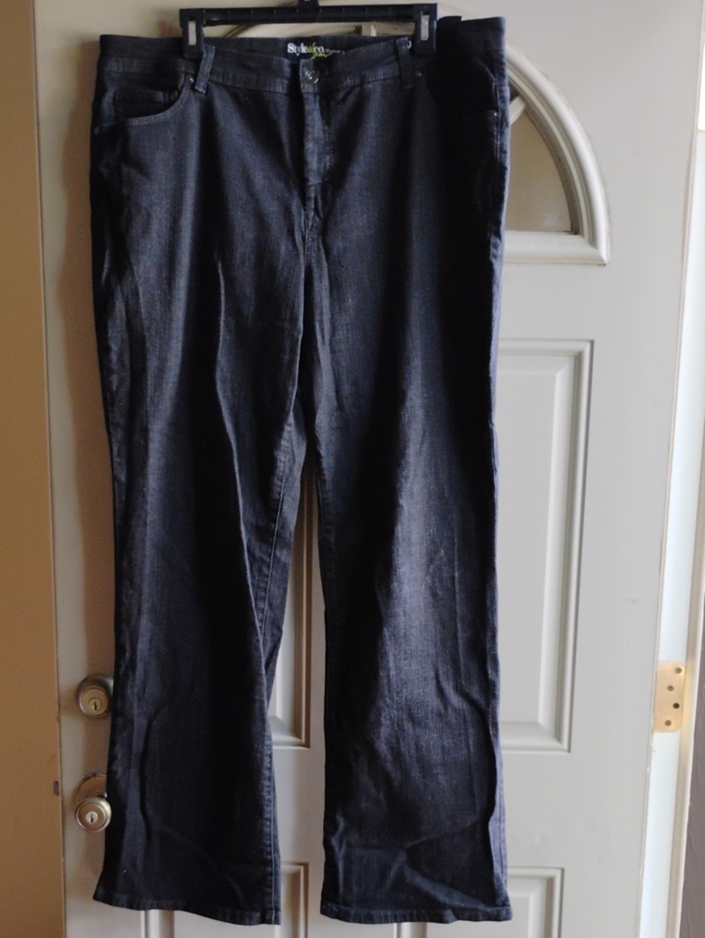 Style & Co. Dark Indigo Flare Wide-Leg Jeans